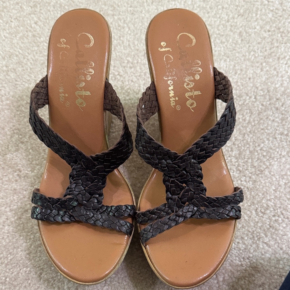 Callisto wedge Woven Women's Sandals